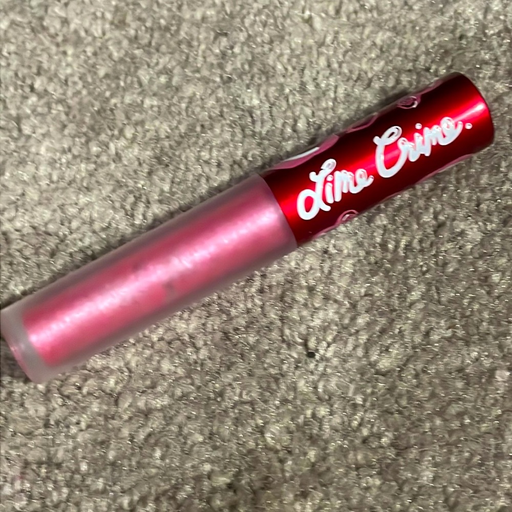Lime Crime super SPARKLY PINK LIPGLOSS Blonde